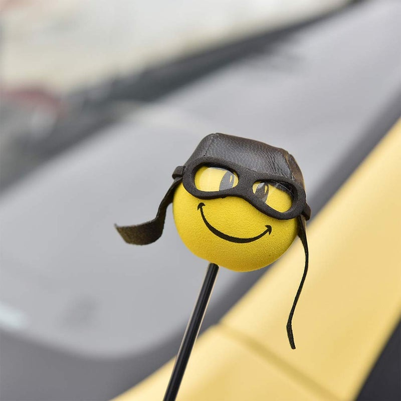 YGMONER Cute Pilot Foam Ball Car Antenna Toppers Exterior Decorations (Pilot) - Image 2